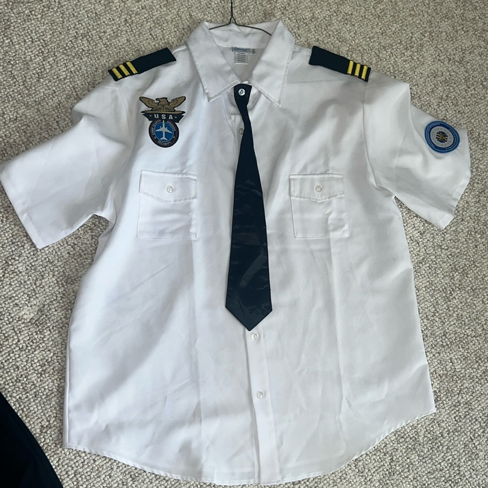 Men’s airport Security Halloween costume top-size XL